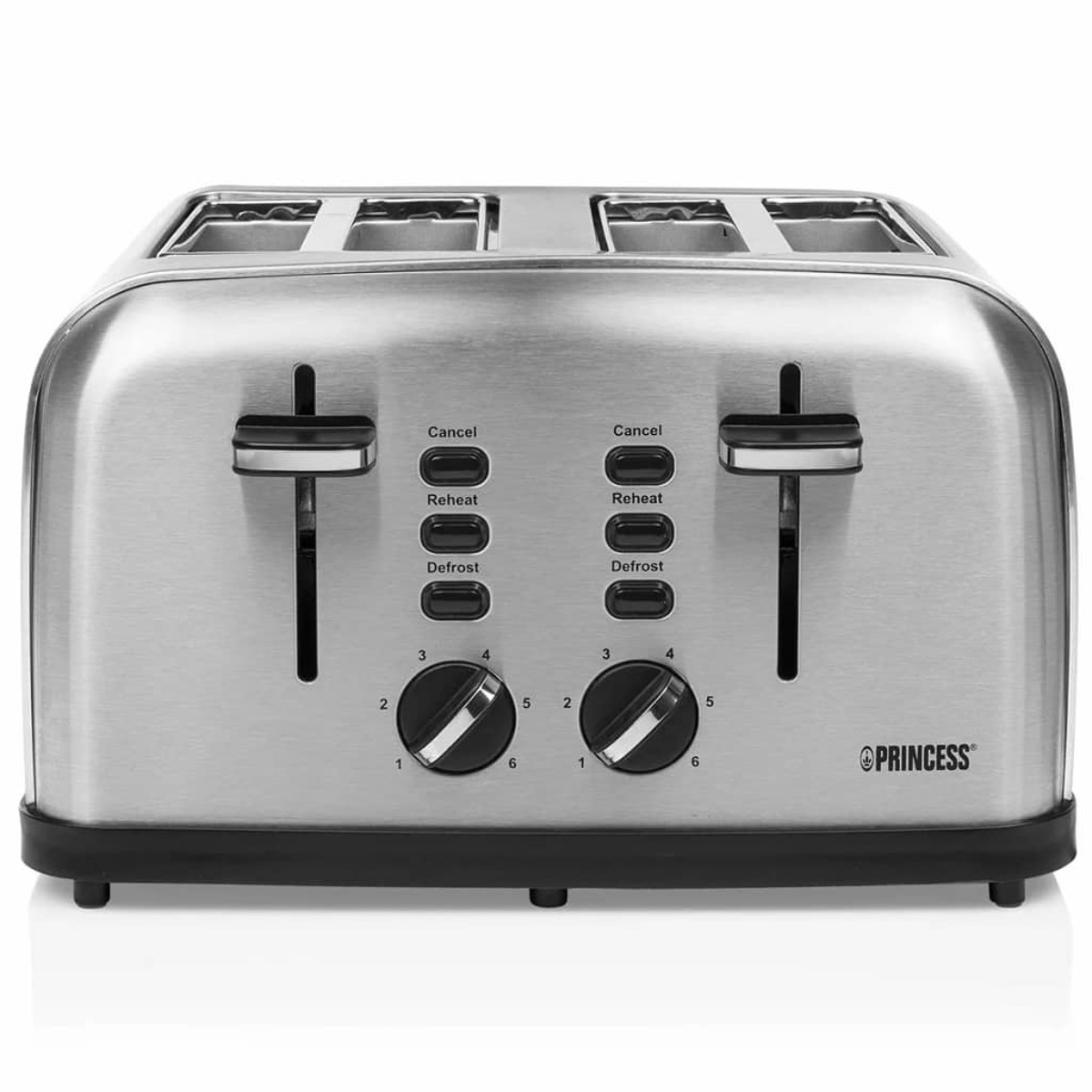 PRINCESS 418384 Toaster Grau (1750 Schlitze: Watt, 4)