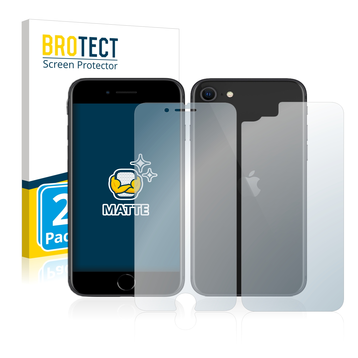 SE iPhone Apple matte 2020) 2 BROTECT 2x Schutzfolie(für