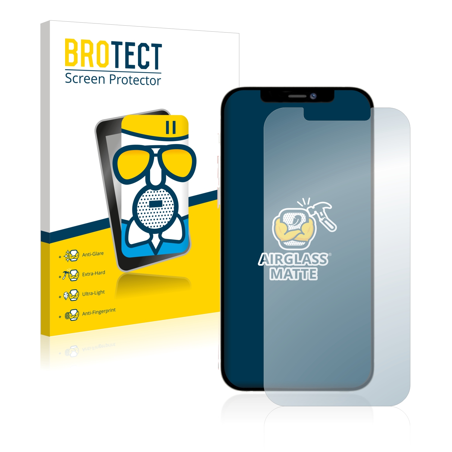 BROTECT Airglass matte Schutzfolie(für Pro 12 Max) Apple iPhone