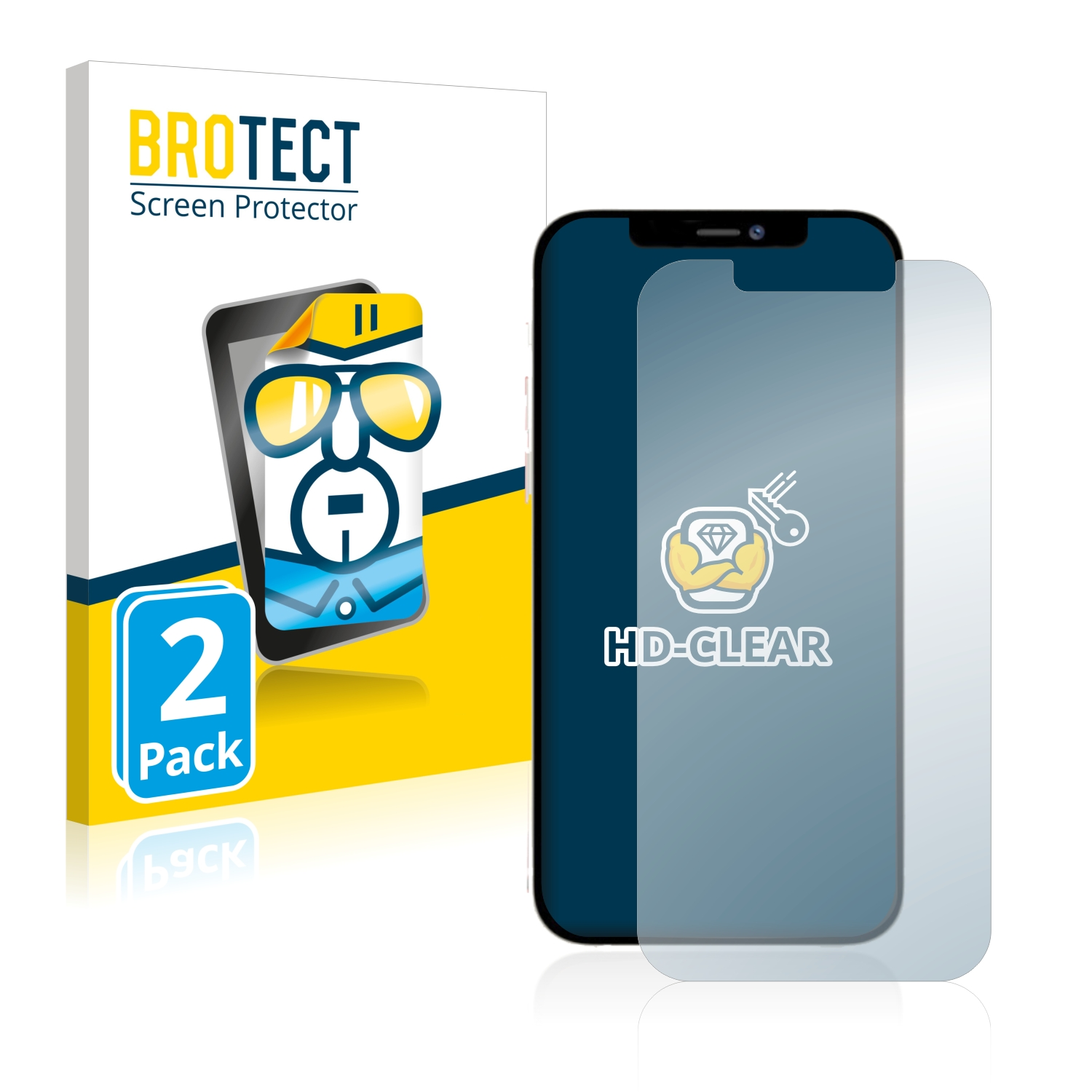 BROTECT 2x klare Schutzfolie(für 12 Pro Max) Apple iPhone