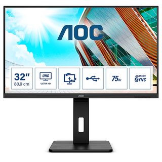 AOC U32P2CA 31,5 Zoll UHD 4K Monitor (4 ms Reaktionszeit , 60Hz , 60 Hz nativ)