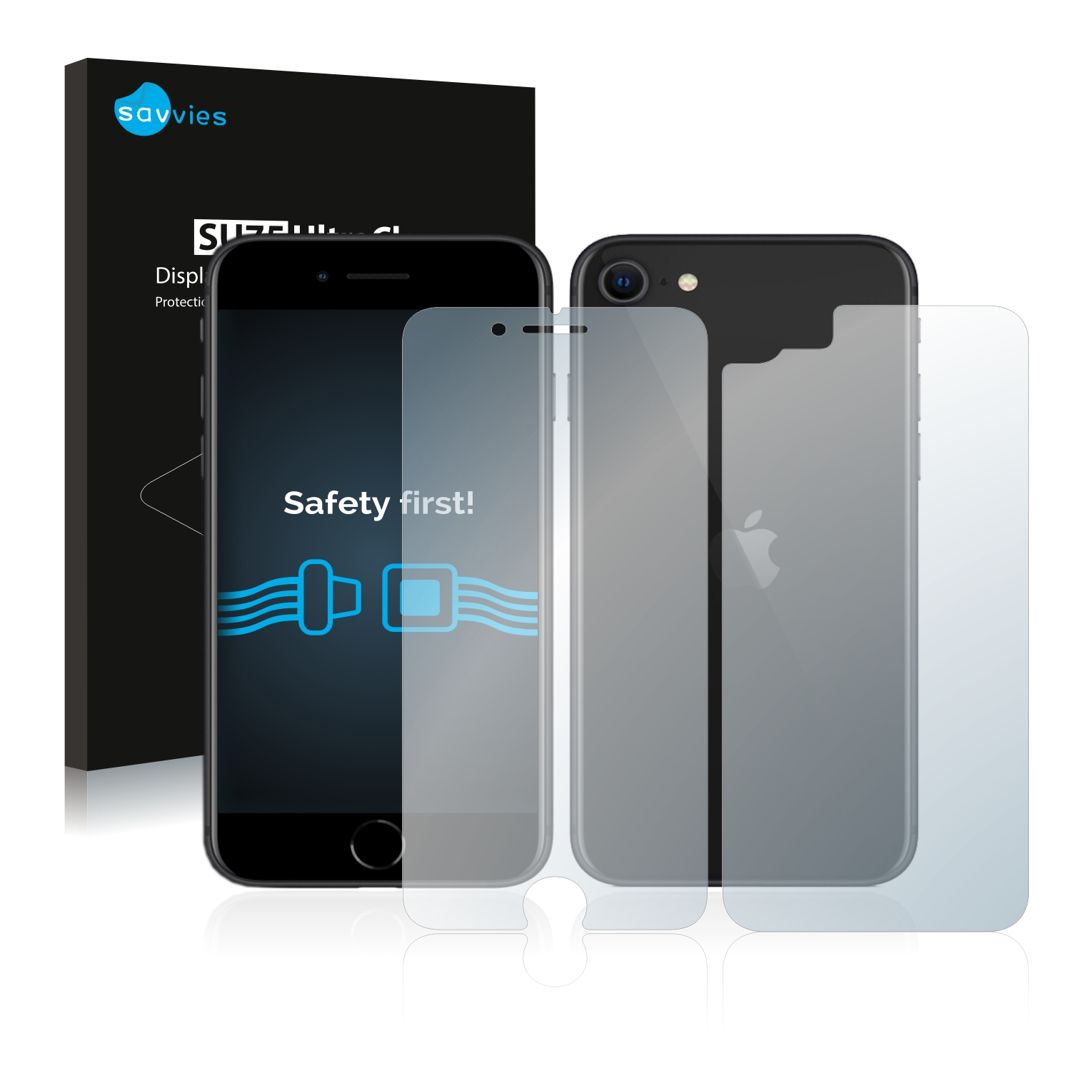 SAVVIES 18x klare Schutzfolie(für Apple 2 2020) SE iPhone