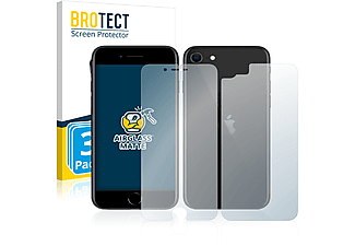 BROTECT 3x Airglass matte Schutzfolie(für Apple iPhone SE 2 2020 (Vorder + Rückseite))