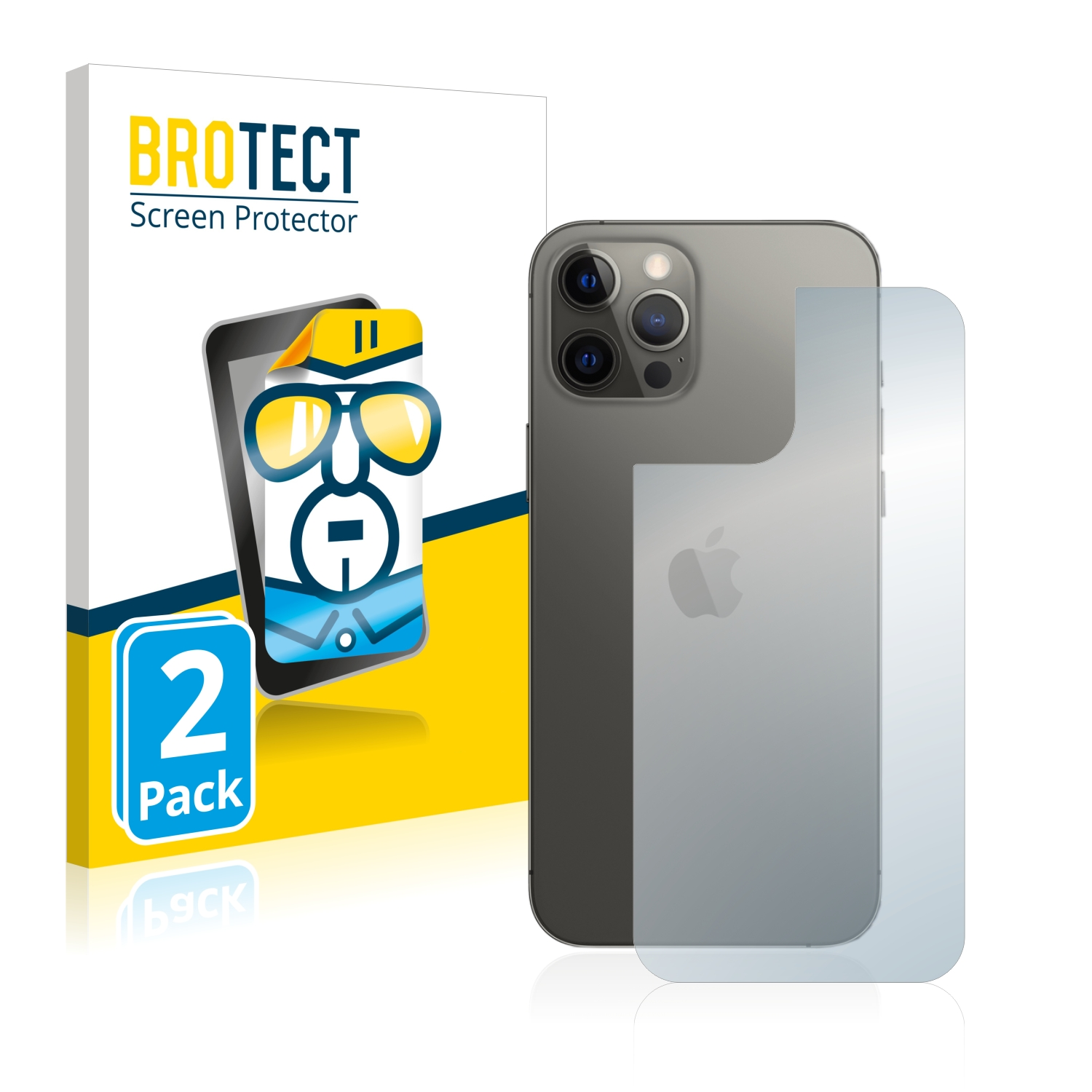12 BROTECT klare 2x Apple Schutzfolie(für Max) iPhone Pro