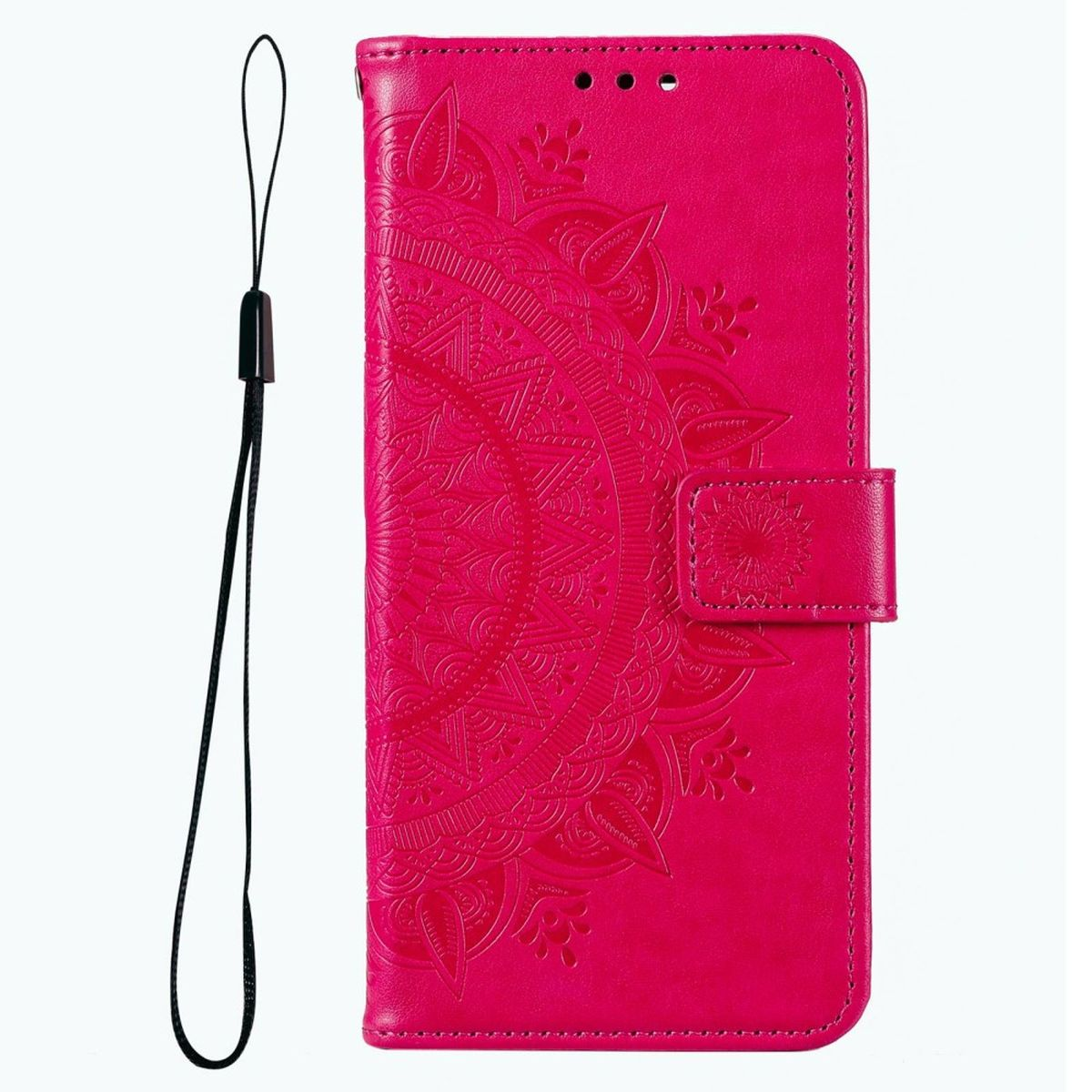 Muster, COVERKINGZ Samsung, 5G, Klapphülle Mandala mit M33 Galaxy Bookcover, Pink