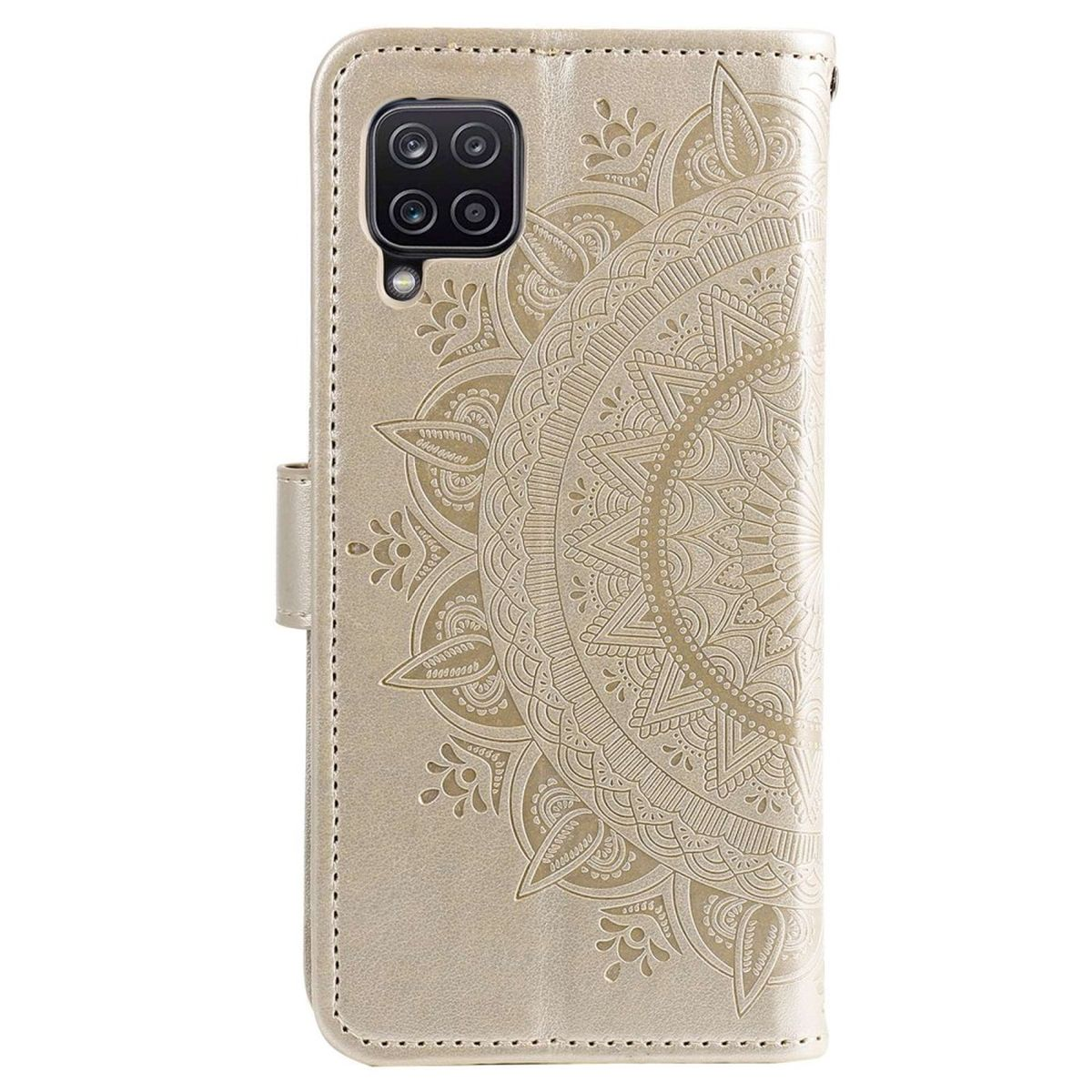 Mandala M33 Galaxy COVERKINGZ mit Samsung, Muster, Klapphülle Bookcover, 5G, Gold