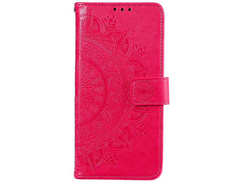 COVERKINGZ Klapphülle mit Mandala Muster, Bookcover, Samsung, Galaxy M53 5G, Pink