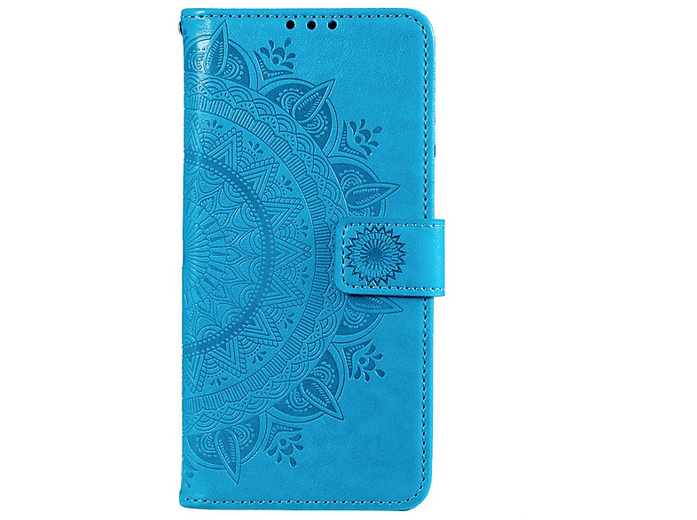 Galaxy COVERKINGZ Muster, Mandala M53 Blau 5G, mit Klapphülle Samsung, Bookcover,