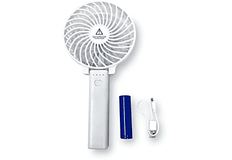 HBASICS Ventilator mit Akku Handventilator Weiß 