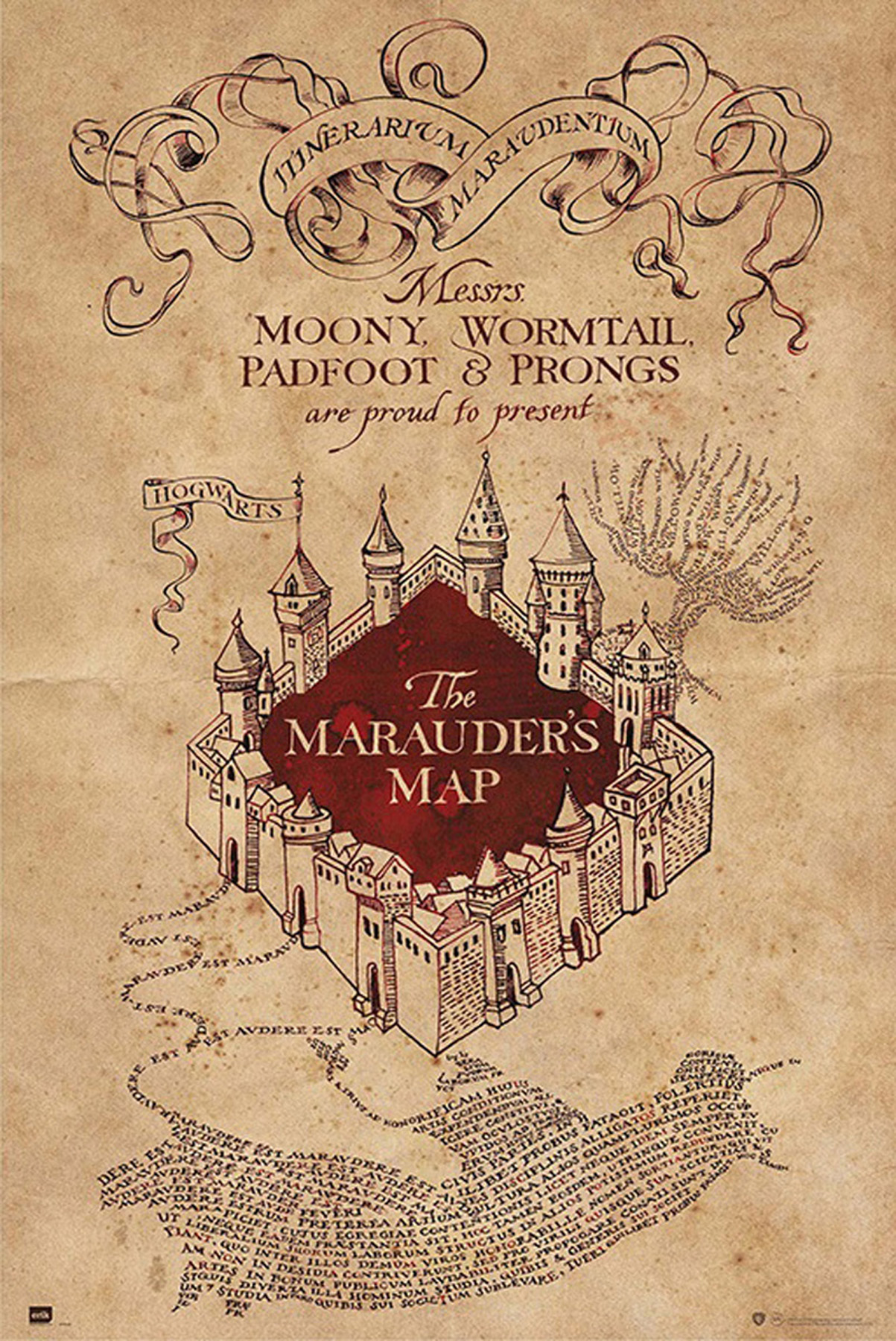 - Potter Harry Map Hogwarts Marauders -