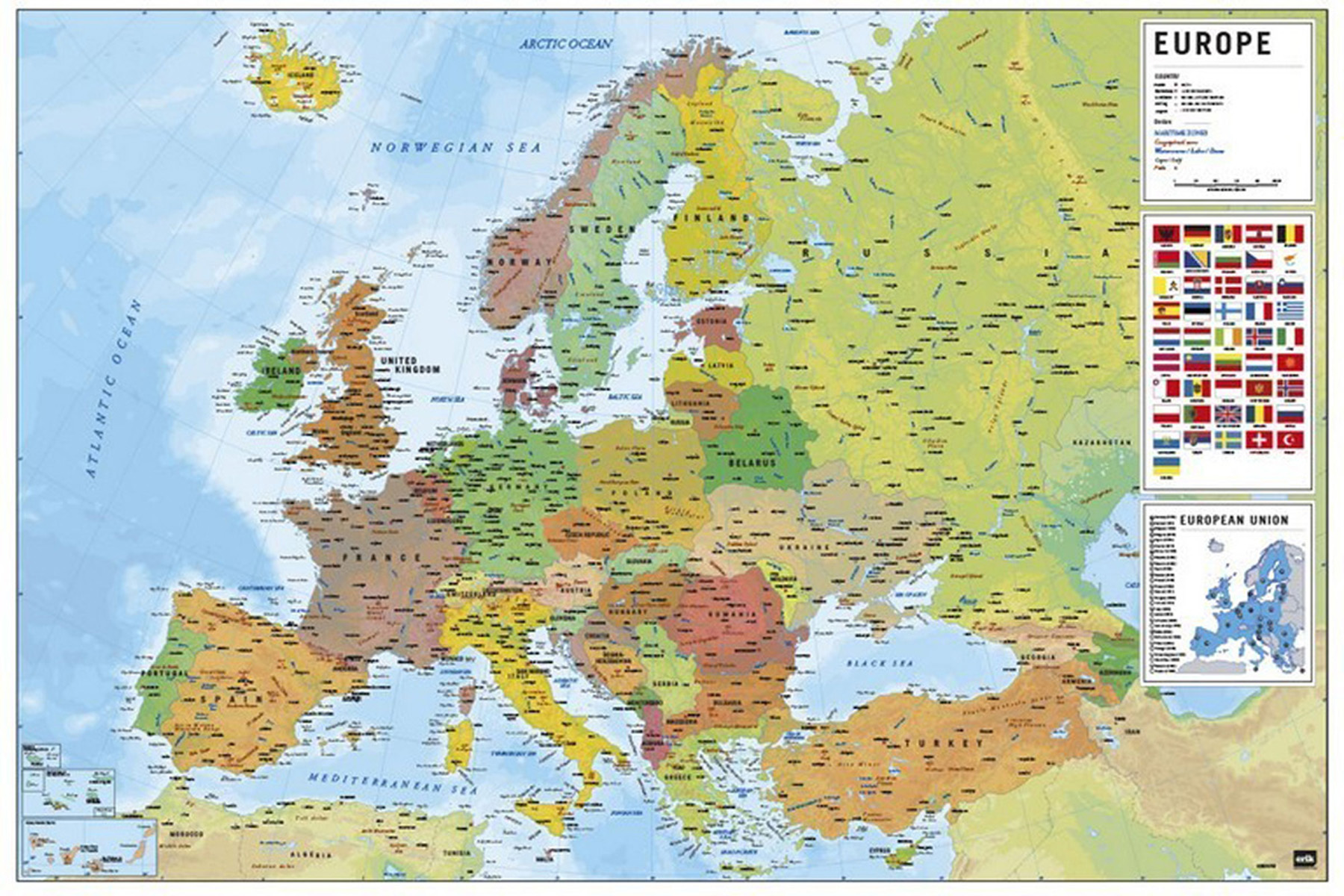 - Bildung - Europakarte Educational