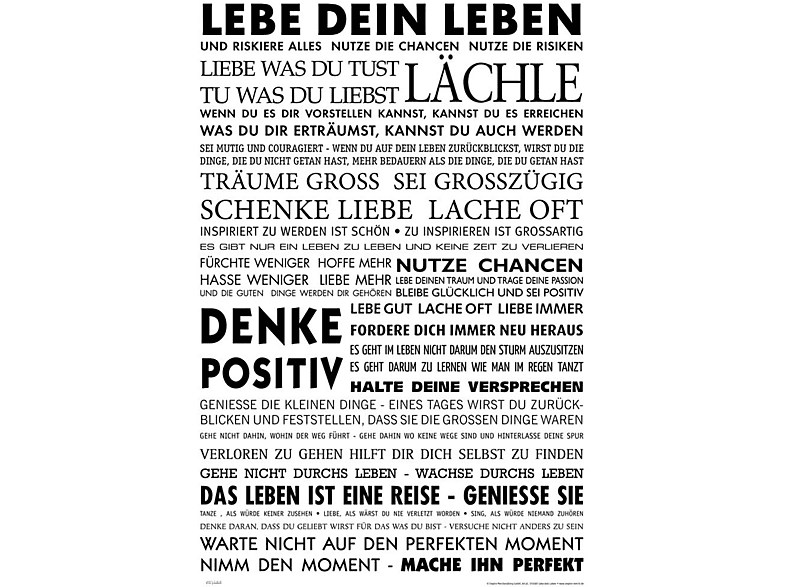 Motivational Lebe Dein Leben SATURN