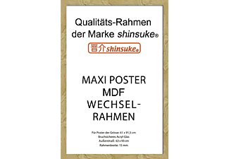 Buche Model 2019 MDF / Acrylglas Rahmen Shinsuke® für Poster 61x91,5cm 