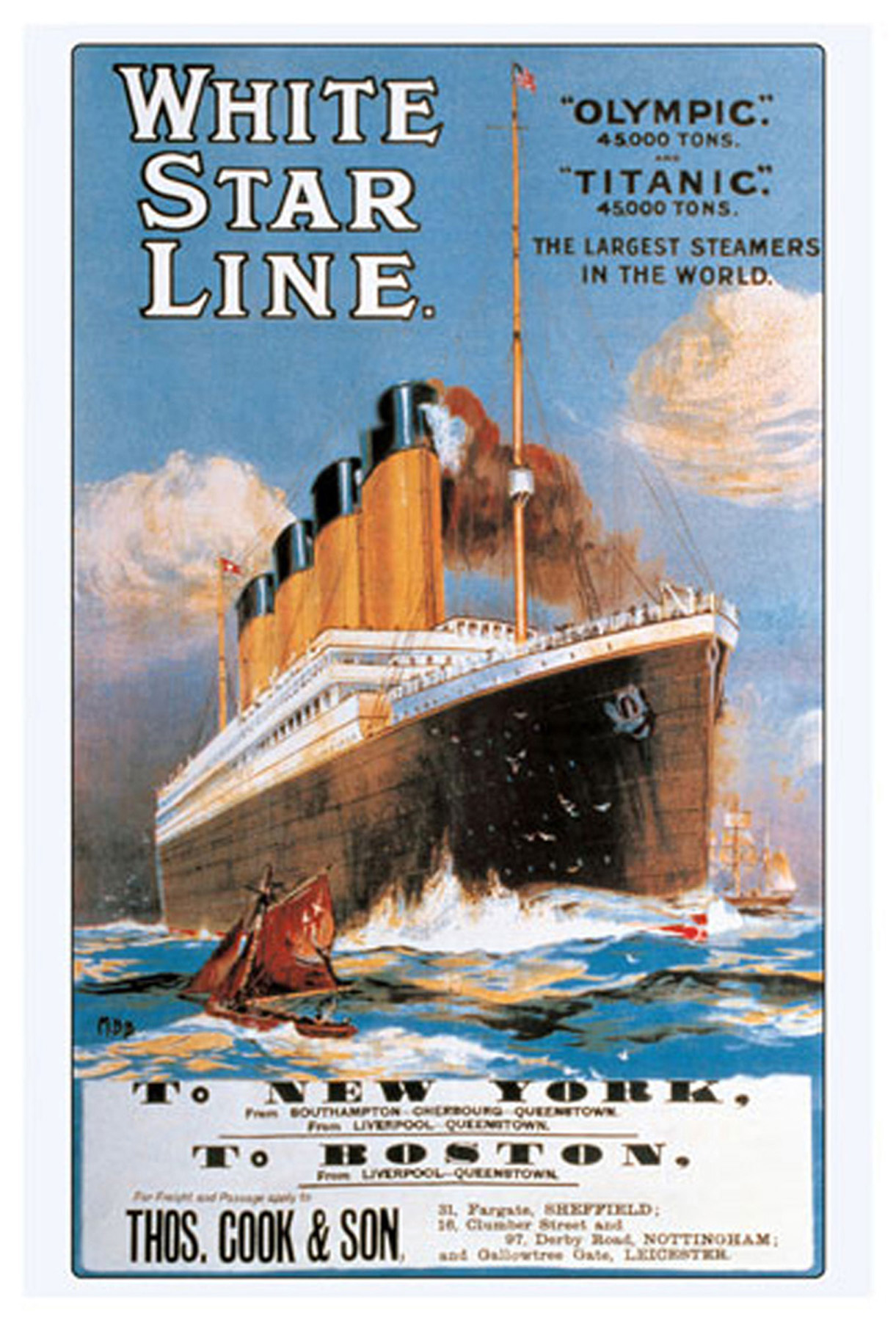 - Line White Titanic Star
