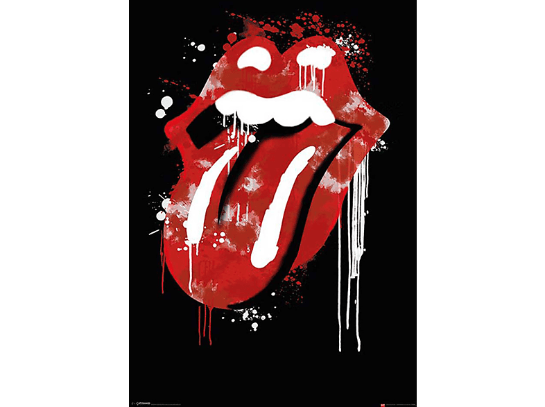 Stones Graffiti Lips Rolling -