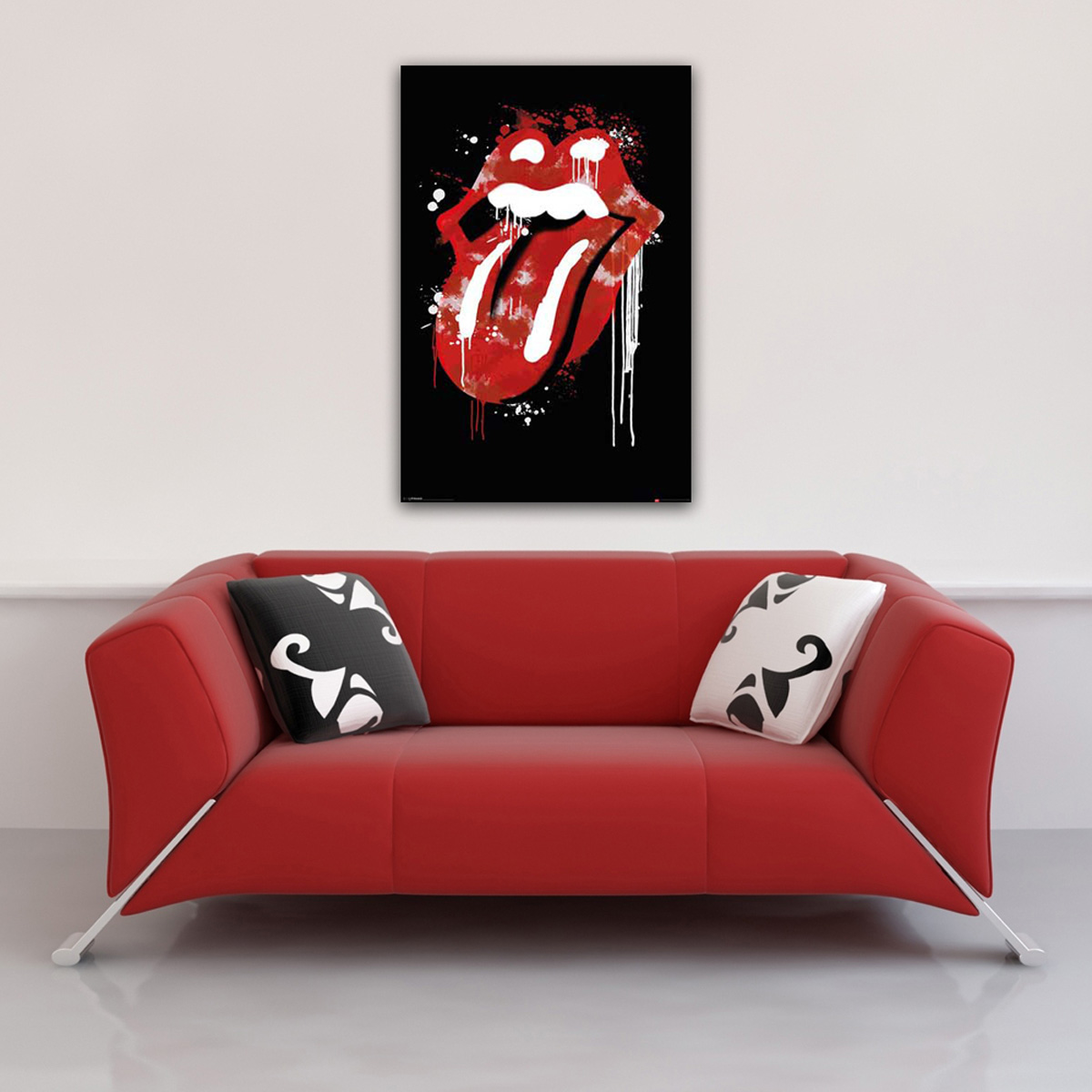 - Lips Stones Rolling Graffiti