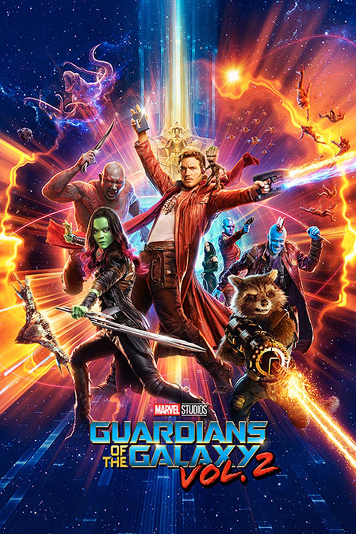 Guardians of 2 Vol. Galaxy the One Sheet - 
