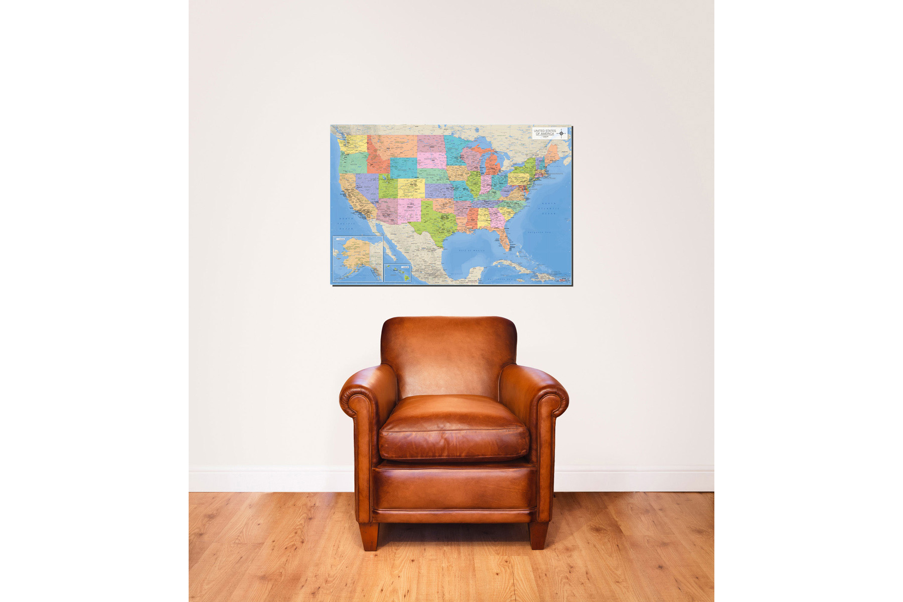 USA the Landkarten - Map of