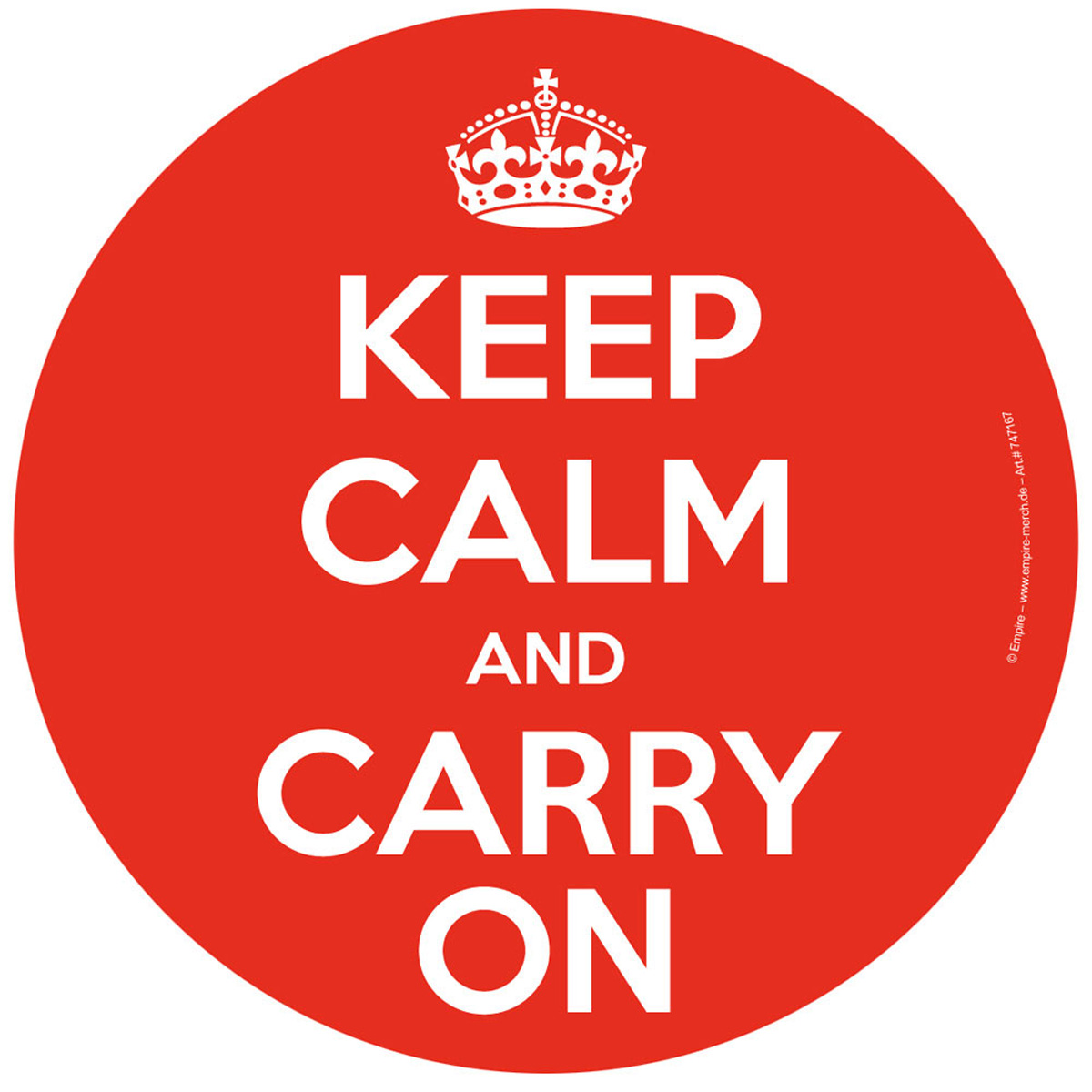 Keep Calm Carry - On and