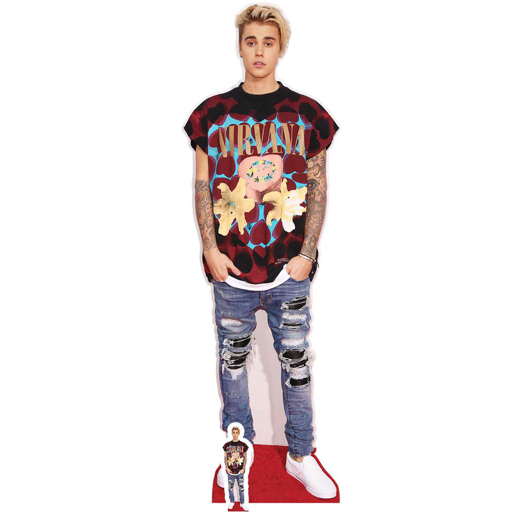 Bieber, Jeans Ripped Justin -