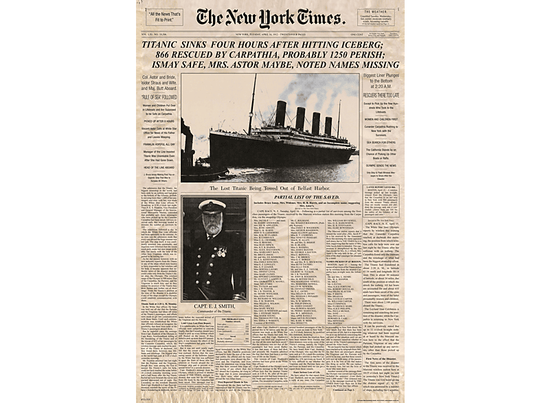 Titanic Newspaper -