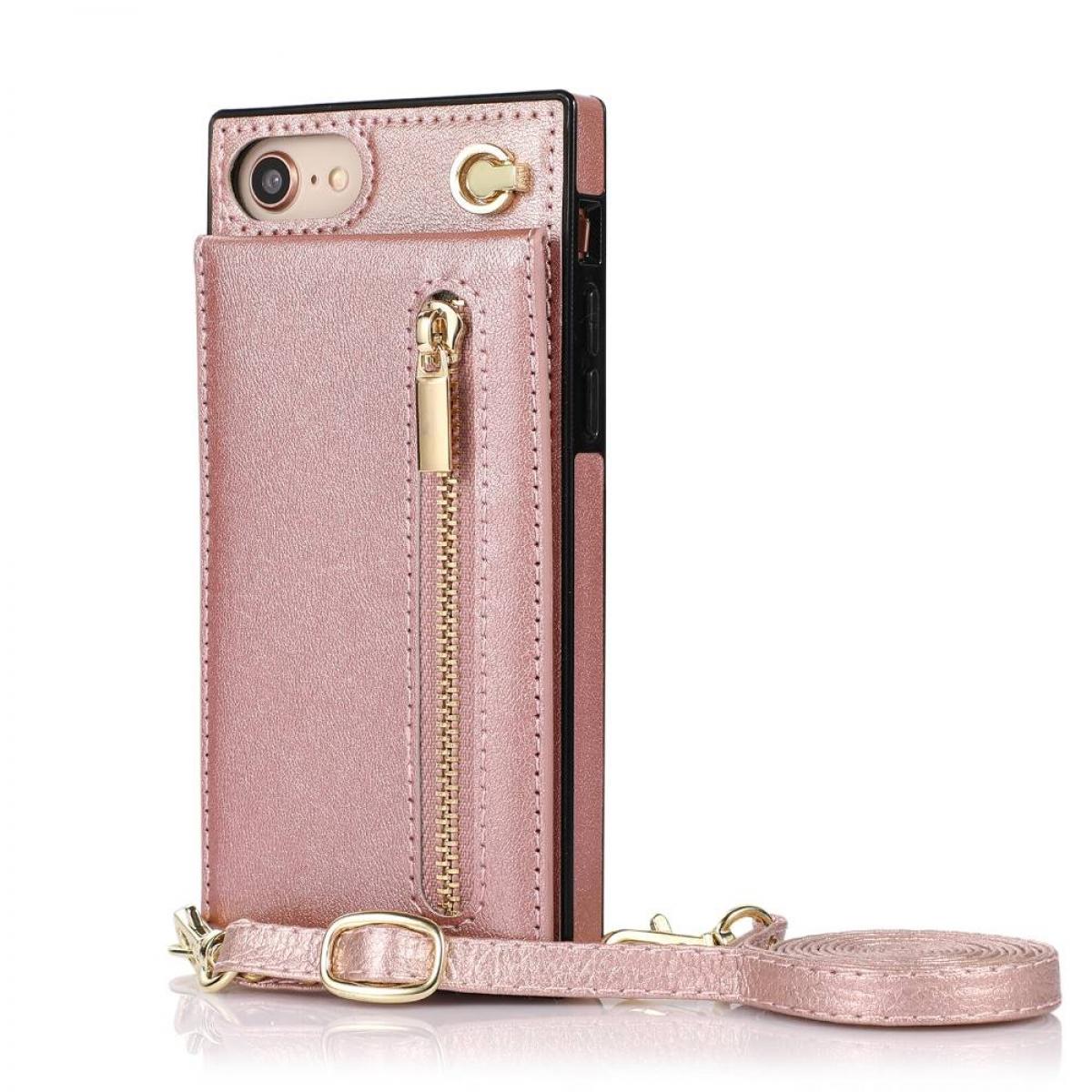 7, CASEONLINE Zipper iPhone Rose Umhängetasche, Necklace, Apple,