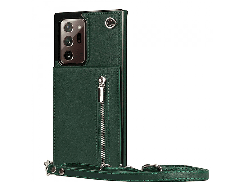 Ultra, Necklace, 20 Grün Samsung, Umhängetasche, Note CASEONLINE Galaxy Zipper