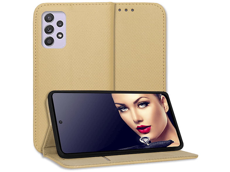 Klapphülle, MTB Magnet ENERGY Smart Samsung, 4G, A52 5G, A52S Bookcover, A52 5G, Galaxy Gold MORE