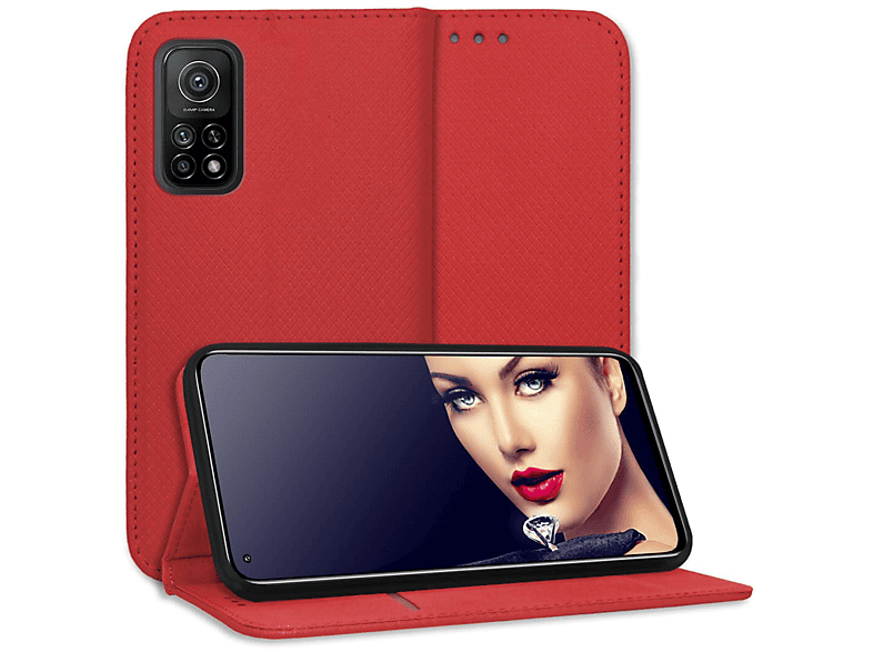 Pro 5G, Rot 5G, MTB 10T Smart Bookcover, Magnet Mi ENERGY Mi Xiaomi, 10T MORE Klapphülle,