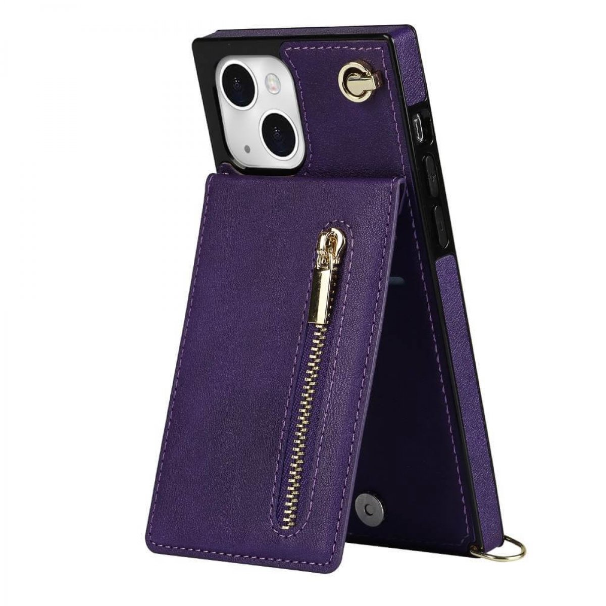 iPhone Umhängetasche, Zipper Violett Apple, Necklace, Plus, CASEONLINE 14