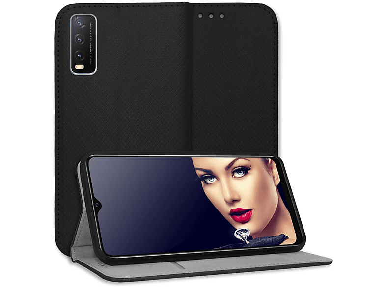 Y70, SE, Magnet Vivo, MORE Smart Klapphülle, ENERGY Schwarz MTB V20 Bookcover,