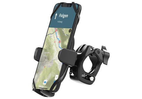 WICKED CHILI Fahrrad Handyhalterung Universal Halterung für iPhone 14 und  Geräte mit 3.5-6.5 Zoll, 360° drehbar Fahrradhalterung, schwarz