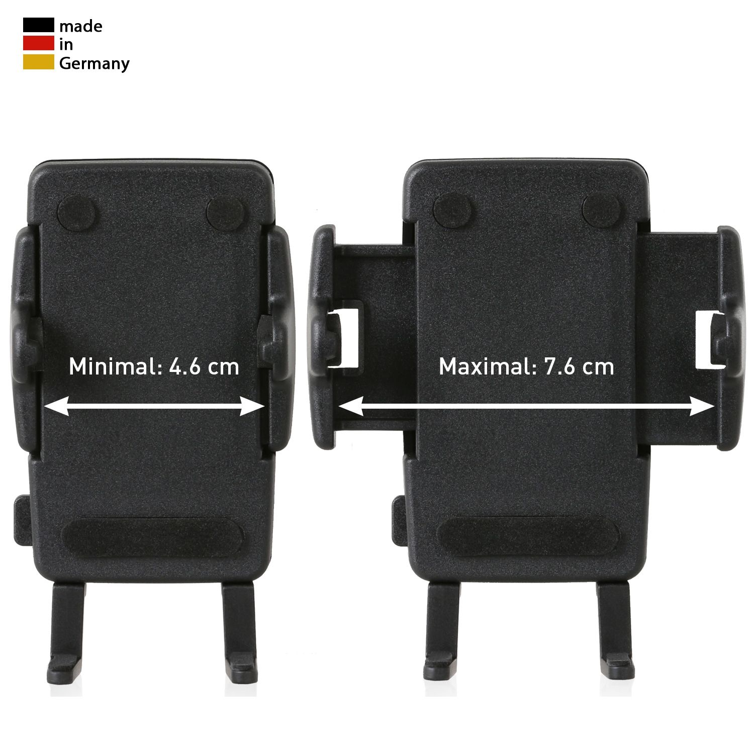 Wicked Chili Supporto Universale Per Auto Per Smartphone – Made In Germany, Girevole, Per Telefoni Larghezza 46-76 Mm, Ventosa
