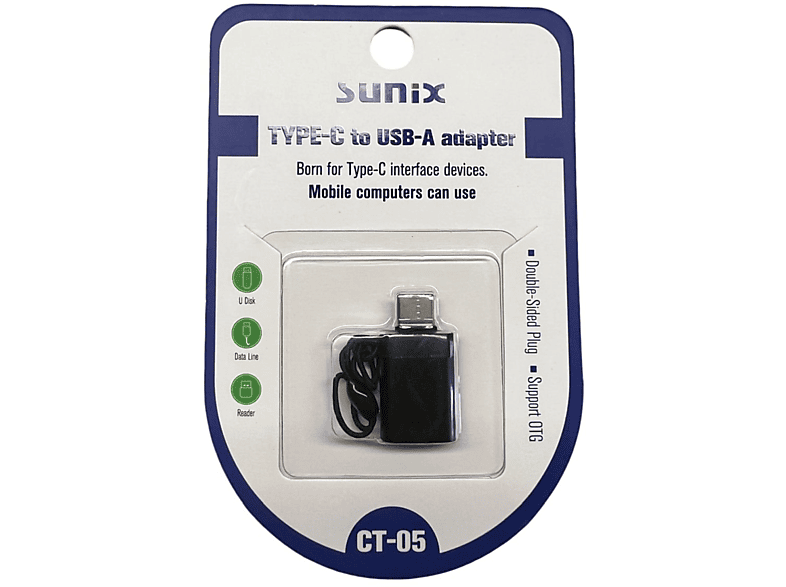 SUNIX USB-A Kabeladapter auf Typ-C