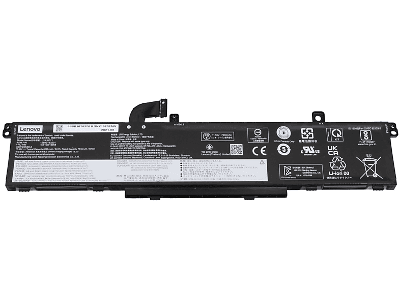 LENOVO 5B10W13959 Original Li-Polymer Akku, 11.55 Volt, 8095 mAh