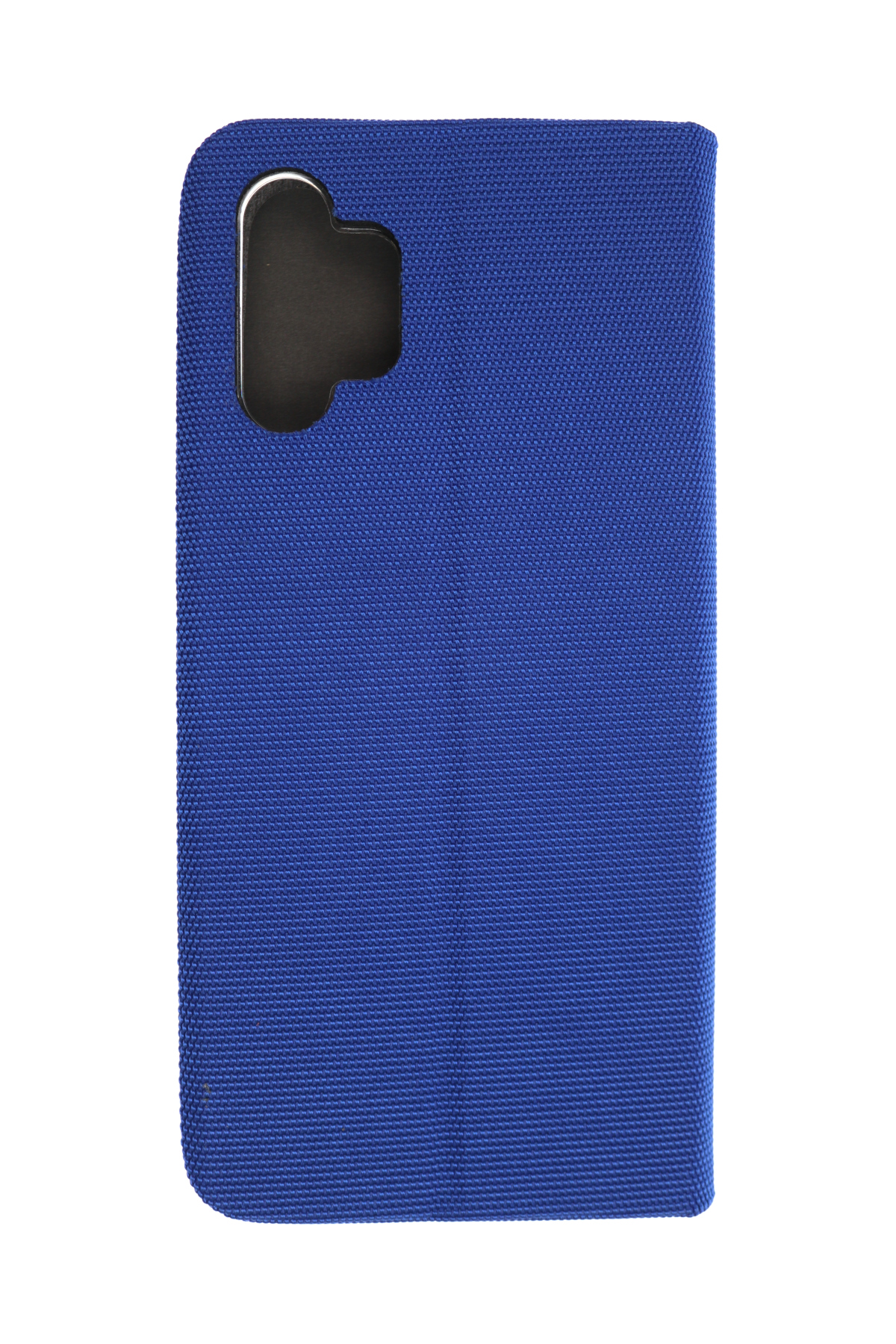 Eine blaue Handyhülle mit Aussparung für die Kamera.