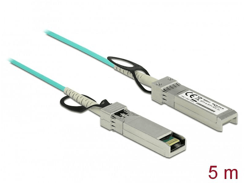 DELOCK 86641 SFP+ Direct Attachment Active Cable (AOC), Türkis | Netzwerkkabel & Netzwerkzubehör