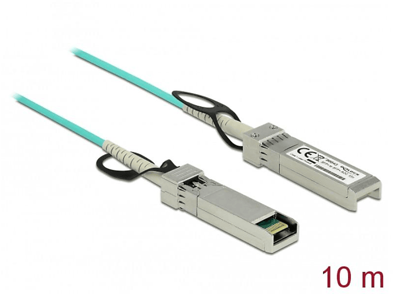 DELOCK 86643 Direct (AOC), Attachment Türkis Cable Active SFP