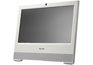 SHUTTLE X5070XA, All in One PC mit 15,6 Zoll Display,  Prozessor, 4 GB RAM, 500 GB SSD, Intel UHD610, Weiß