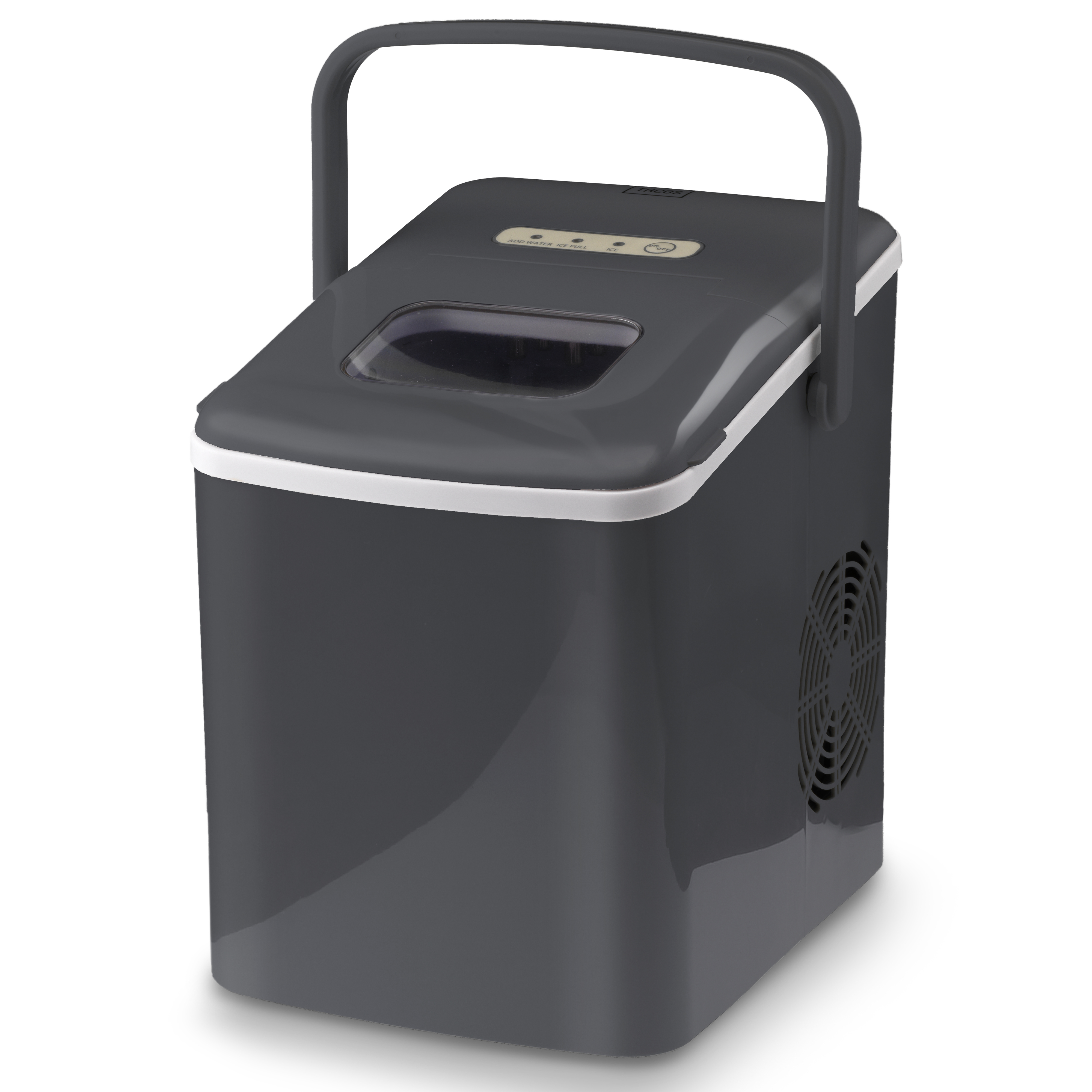 TREBS 99363 Eiswürfelmaschine Anthrazit (Rührschüsselkapazität: 1,85 l, 120 Watt)