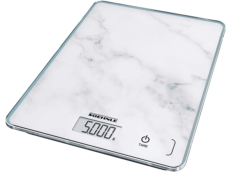 SOEHNLE 61516 PAGE COMPACT 300 MARBLE Küchenwaage (Max. Tragkraft: 5 kg