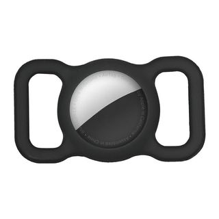 Funda AirTag - INF Apple AirTag shell collar de silicona para perros  Negro