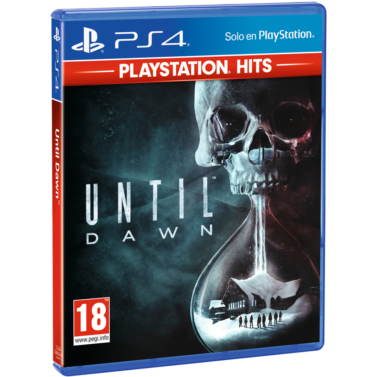 Caja del videojuego Until Dawn en la PS4.