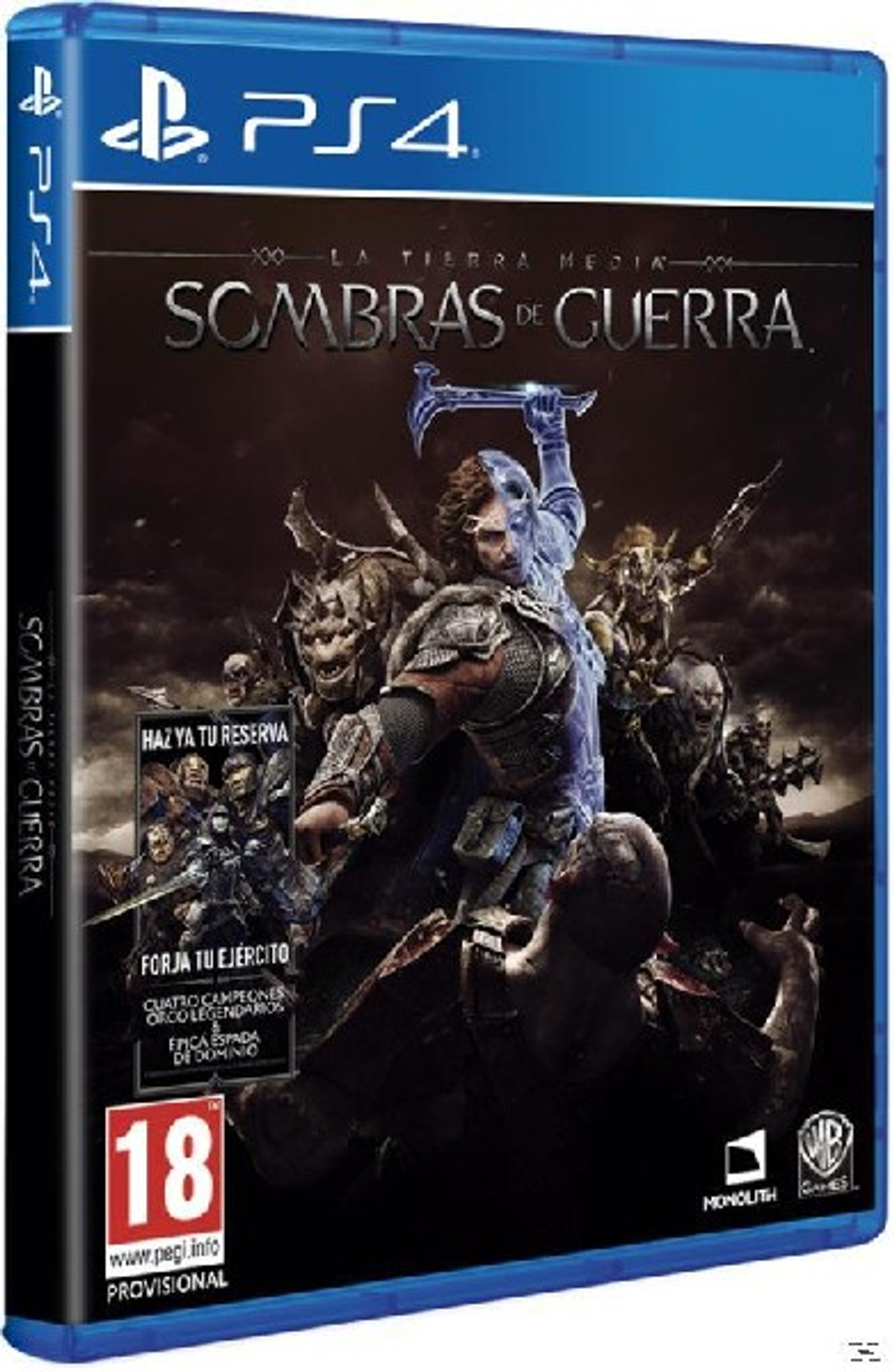 PlayStation 4 - PS4 Tierra Media: Sombras de Guerra