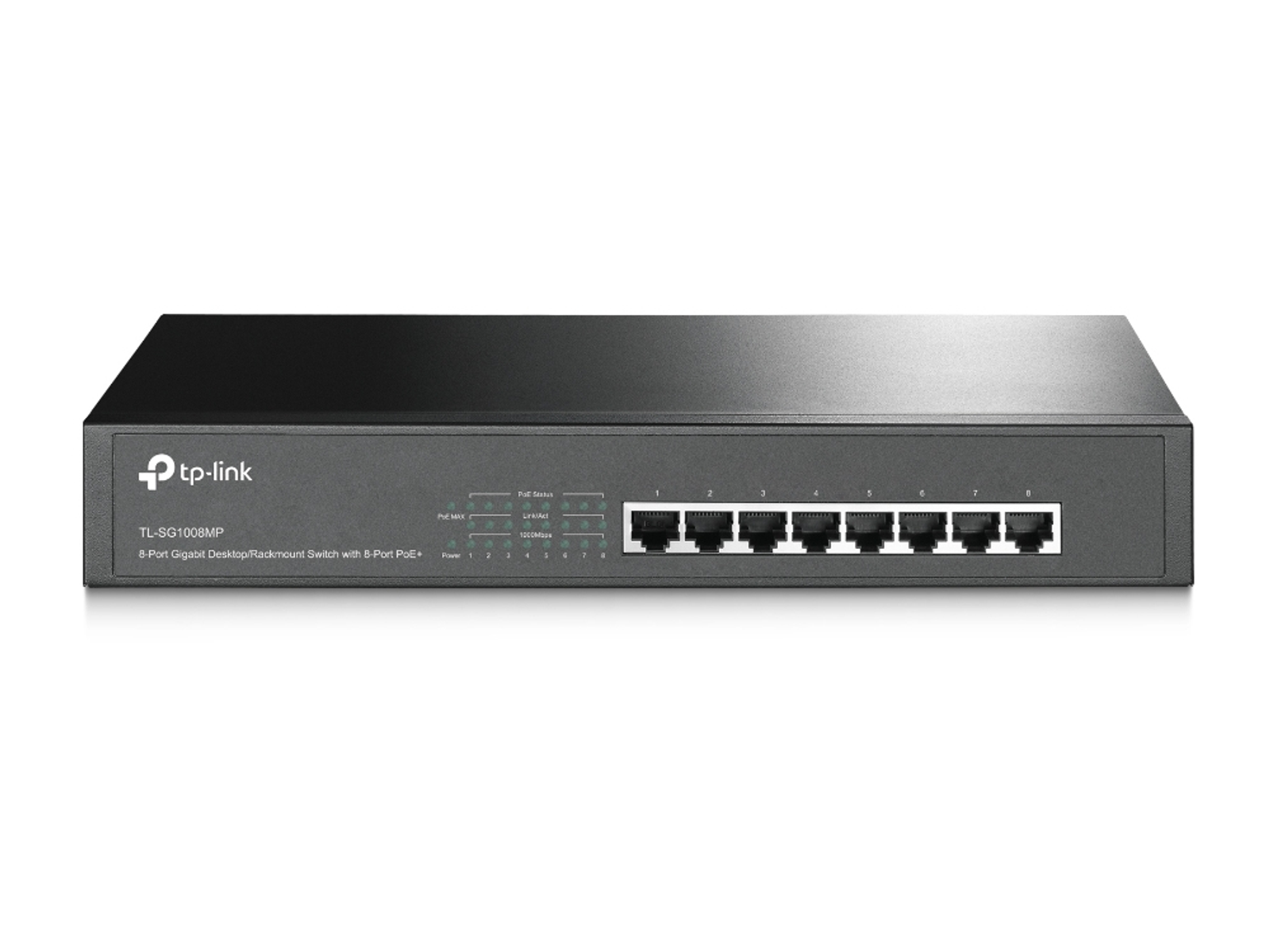 TP-LINK TP-Link TL-SG1008MP V2 8-Port Switch Desktop/Rackmount 8-Port mit PoE+ Gigabit 0 Switch