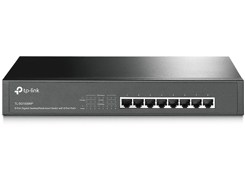 TP-LINK TP-Link TL-SG1008MP V2 8-Port Gigabit Desktop/Rackmount Switch mit 8-Port PoE+  Switch 0