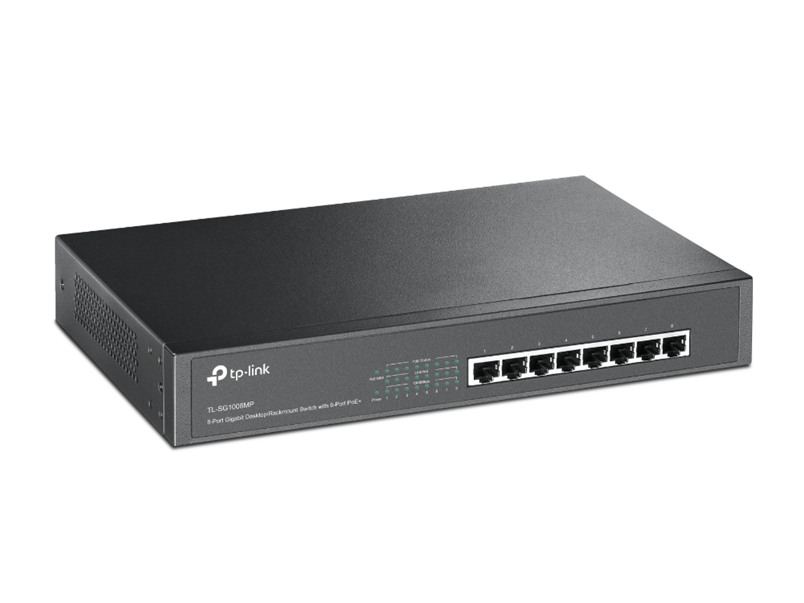 TP-LINK TP-Link TL-SG1008MP V2 8-Port Switch Desktop/Rackmount 8-Port mit PoE+ Gigabit 0 Switch