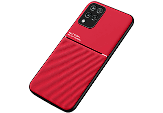 MIRAIGO PU-Leder + TPU-bedruckte Handyhülle, Backcover, Samsung, Galaxy M33, Rot