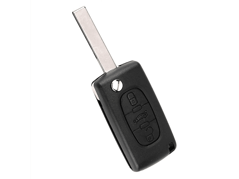 INF Schlüsselgehäuse kompatibel mit Citroën Sega C4 / Triumph C5 / Peugeot schwarz, 65811123