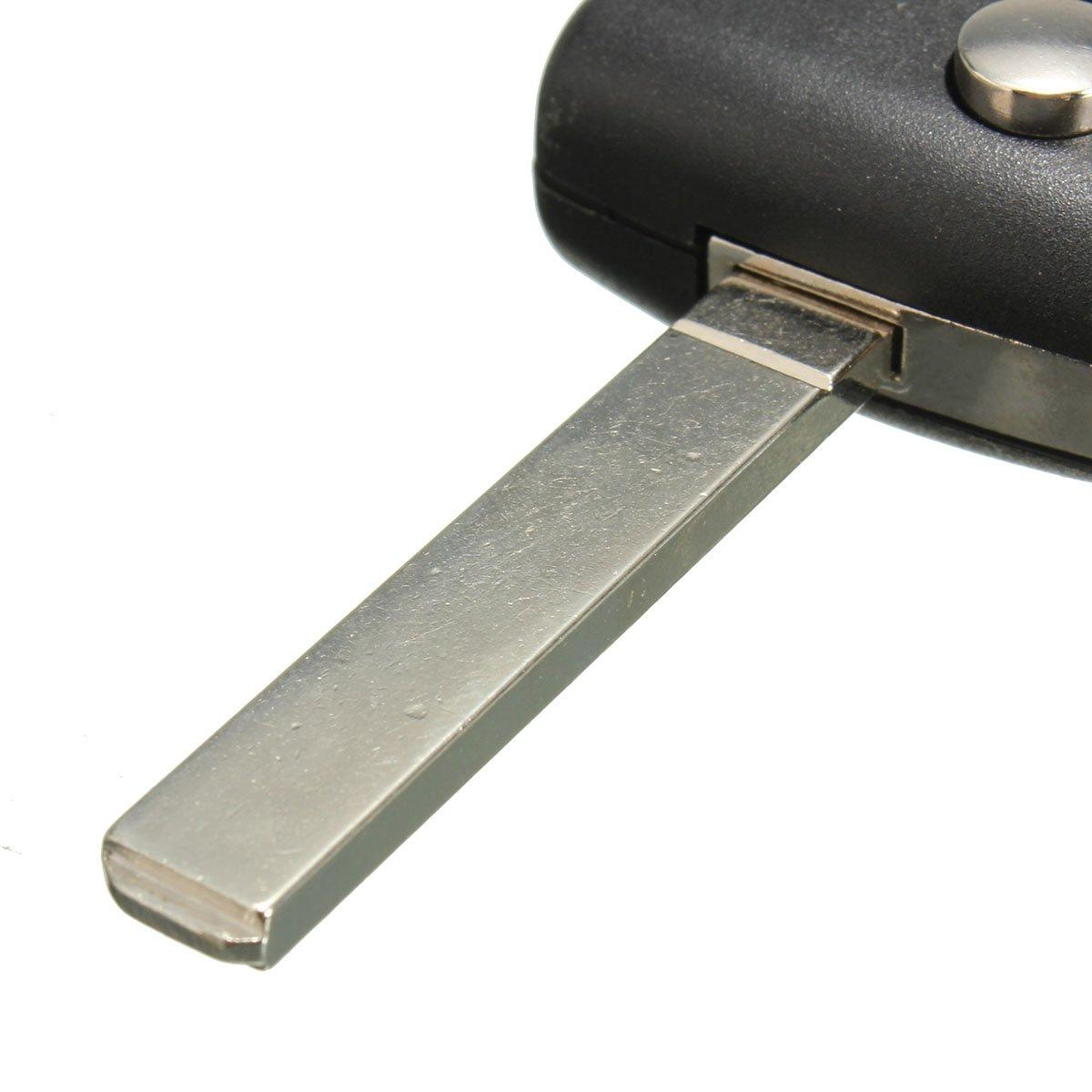 INF Schlüsselgehäuse kompatibel mit Citroën Triumph / / Peugeot Sega schwarz, 65811123 C5 C4